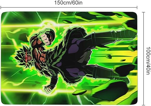Miniatura 3 de Saiyajin - Alfombras con impresión 3D Broly, antideslizante, decoración del hogar, fácil de limpiar, tapete de suelo para sofá, tapete de dibujos