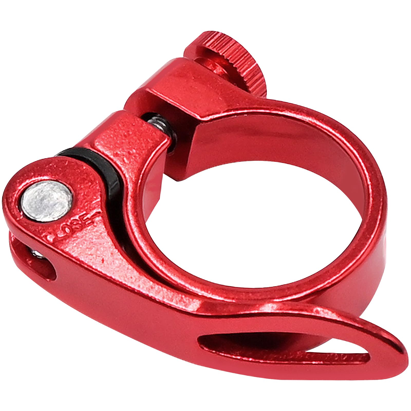Licqic Design A, Red 34.9 Mm Bike Seat Post Clamp, Quick Release For Mtb, Road, Casual Bike (Red)