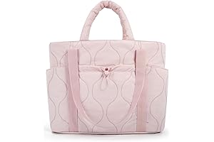 Quilted Puffer Tote Bag: Your Spacious Travel Companion