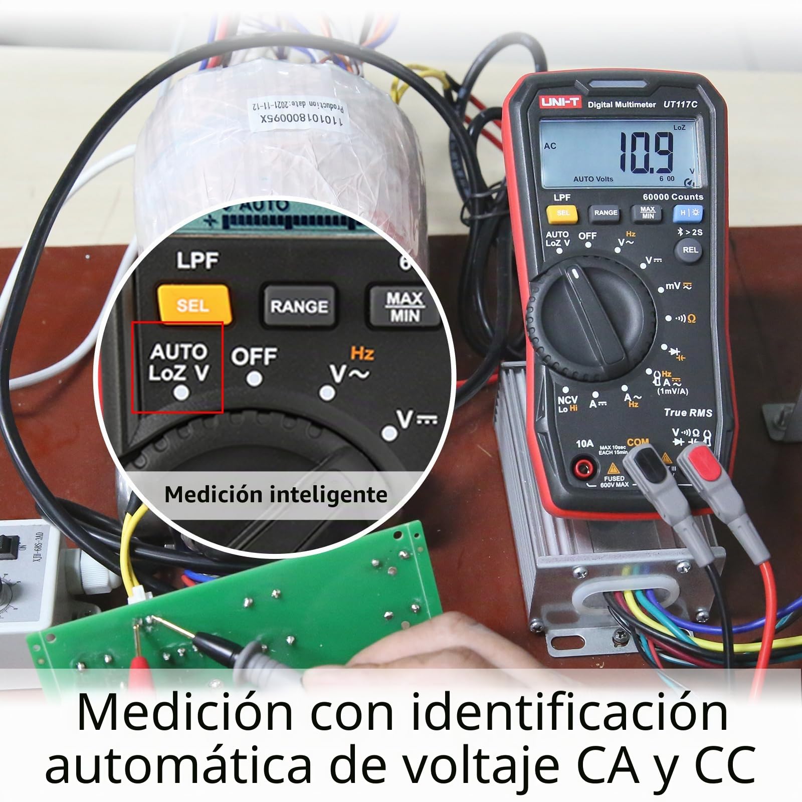 UNI-T UT117C 60000 cuenta profesional alta precisión real RMS Bluetooth digital multímetro inteligente electricista metro