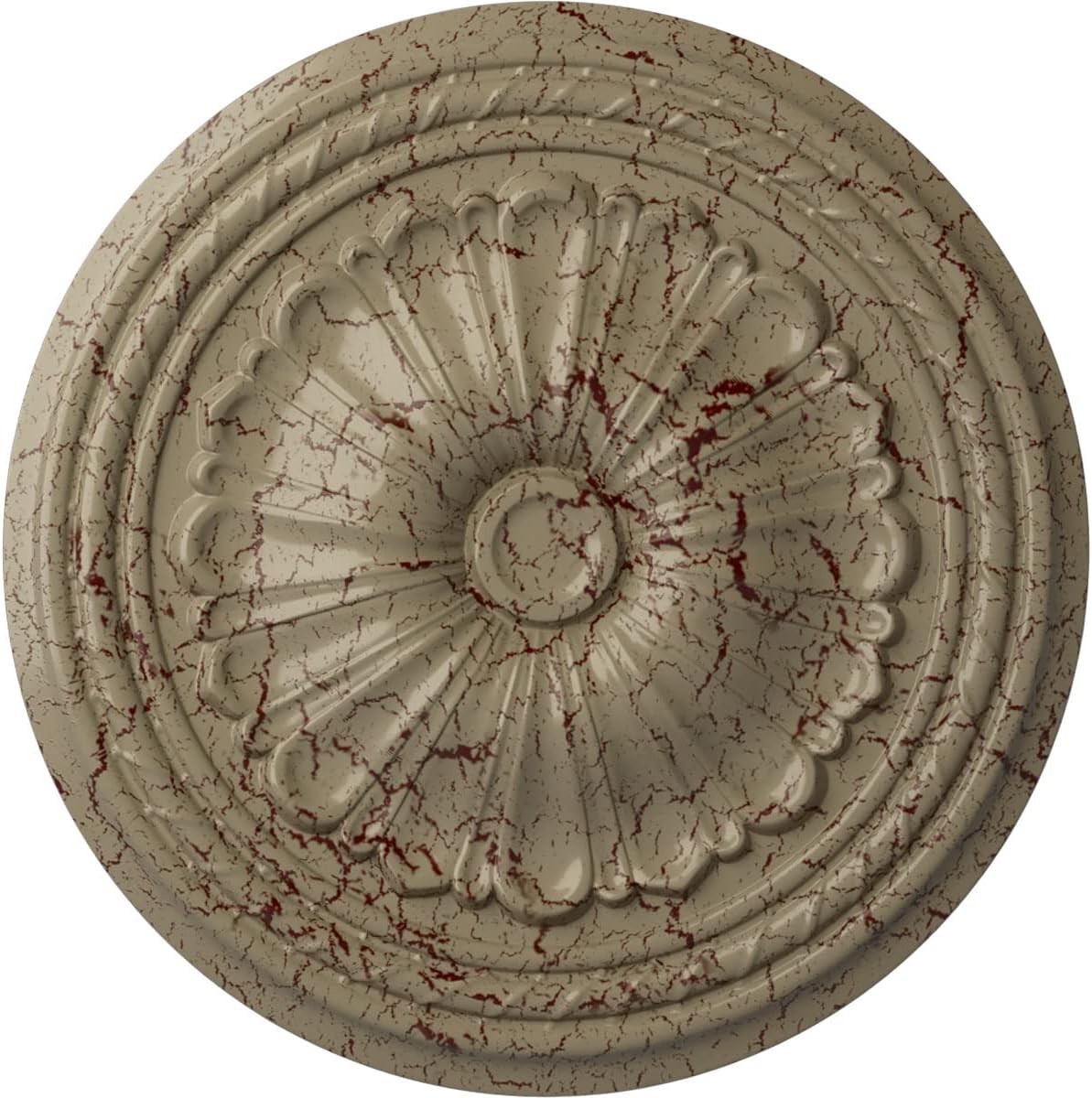 Ekena Millwork CM20ALGDC Alexa Ceiling Medallion, Gobi Desert Crackle