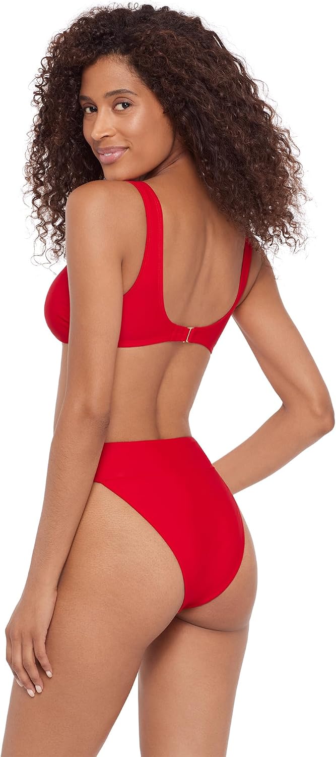 Steve Madden Women's Ring Front Swim Bralette Top