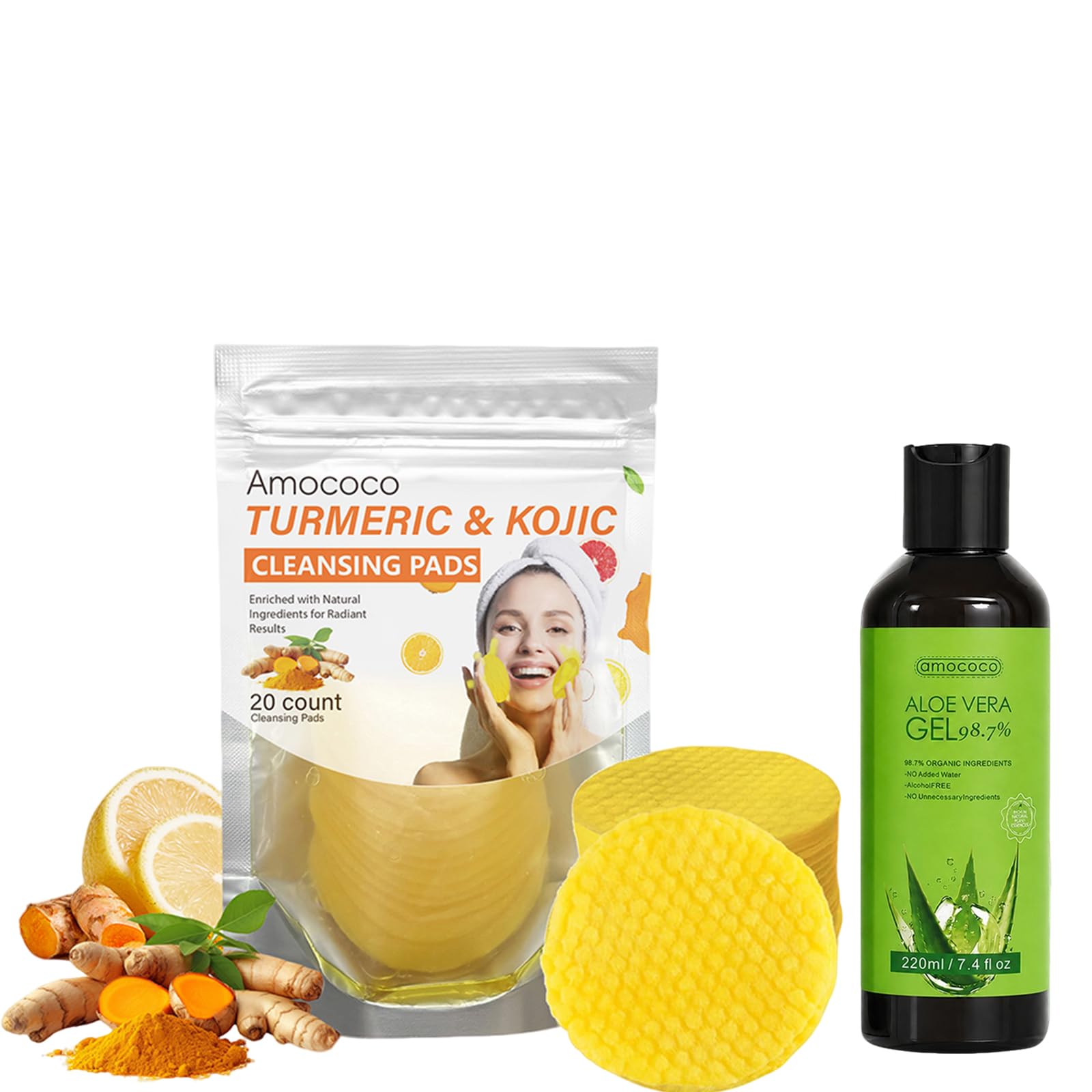 Amazon.com: Amococo Turmeric and Kojic Acid Cleansing 20 Count