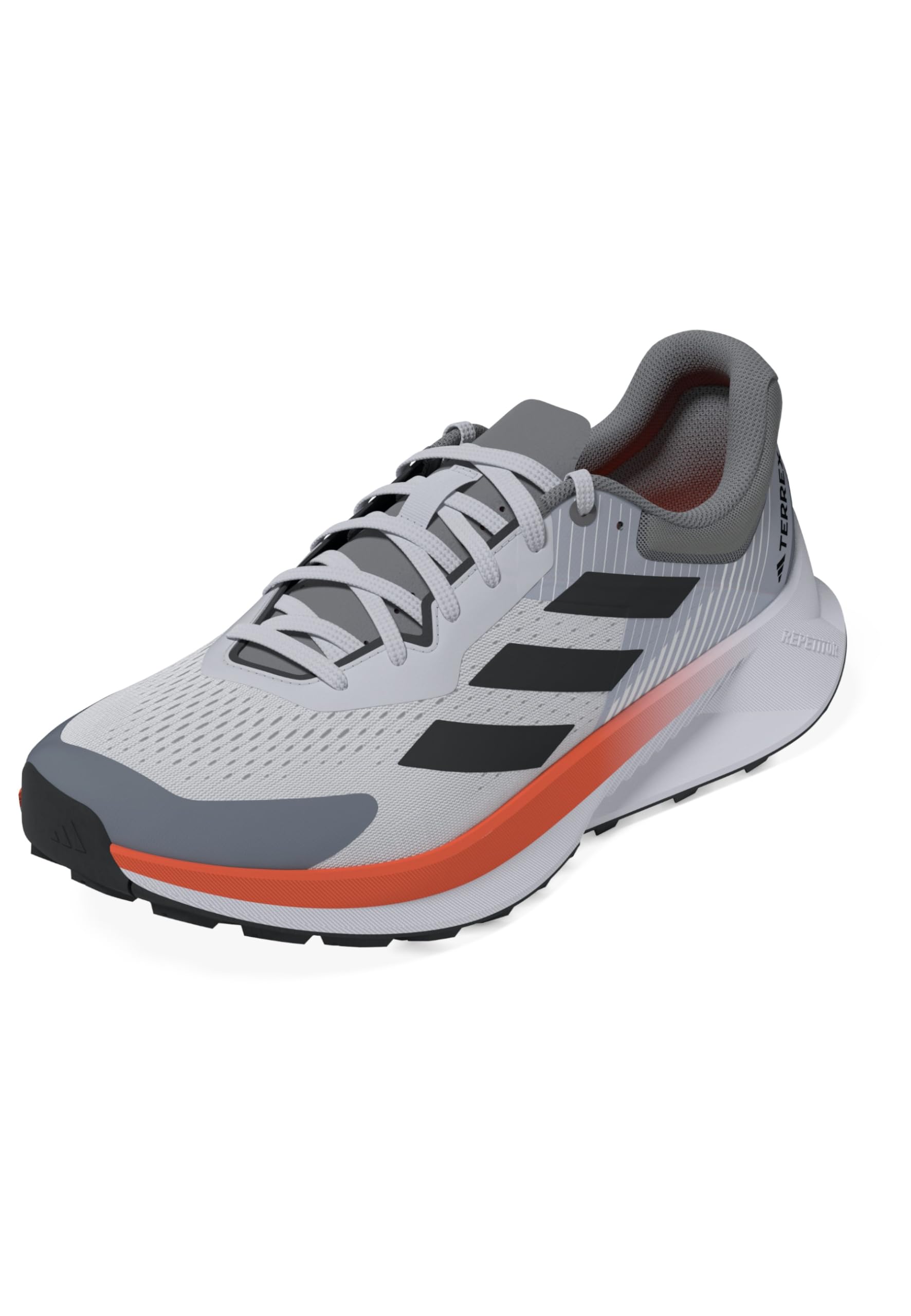 adidas Terrex Soulstride Flow Scarpe Trail Running Uomo, Grigio/Antracite/Arancione - JR7065