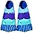 Foyinbet Kids Swim Fins,Short Youth Fins Swimming Flippers for Lap Swimming and Training for Children Girls Boys Small