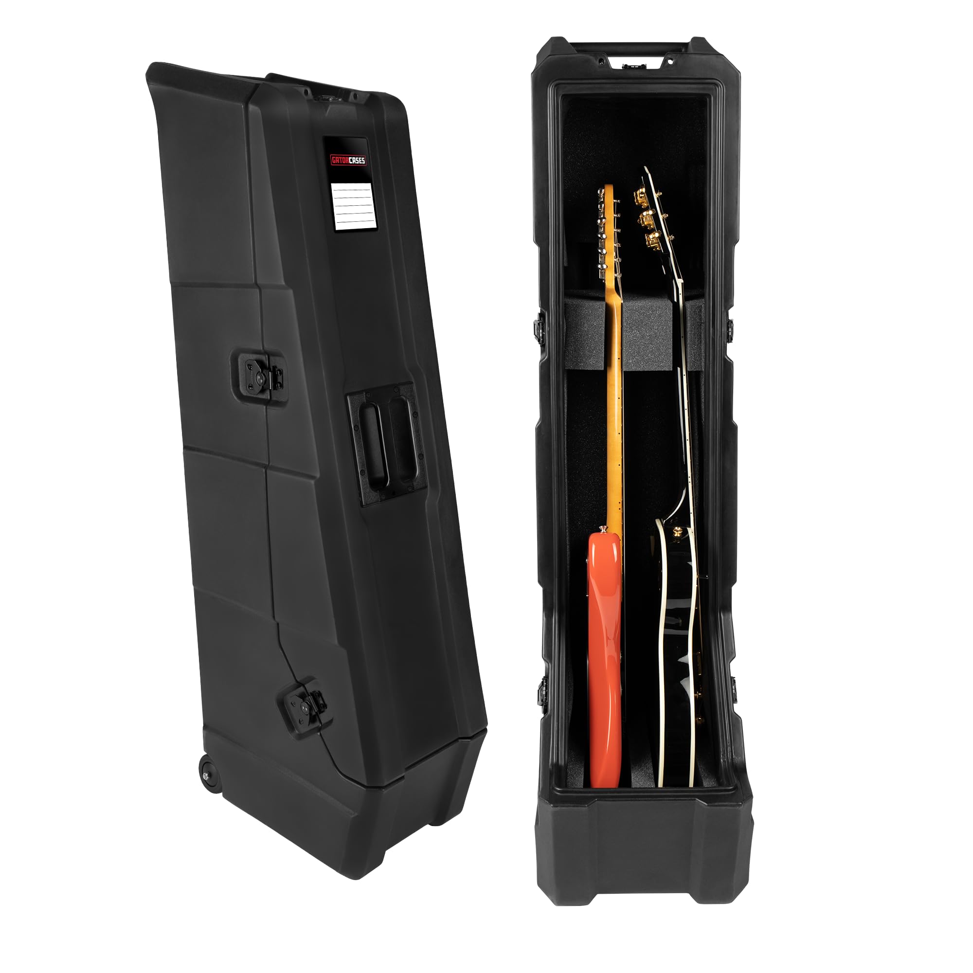 Sponsored Ad – Gator Cases Mini Vault Guitar Flight Case/Rack for two Electric Guitars, black (GTR-MINIVAULT-E2)