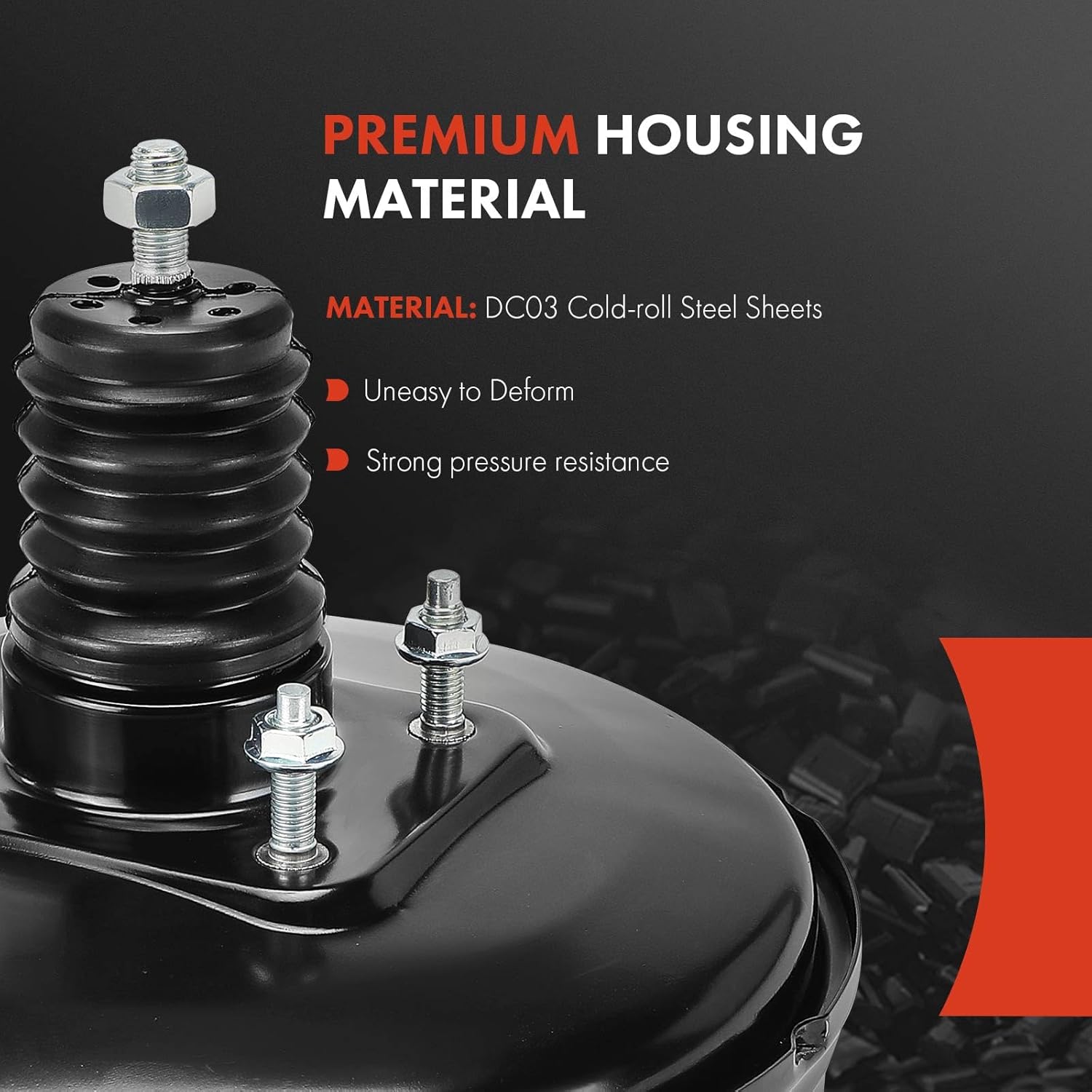 A-Premium Vacuum Power Brake Booster Compatible with Toyota Yaris 2012-2018 & Scion xD 2011-2014, Without Master Cylinder