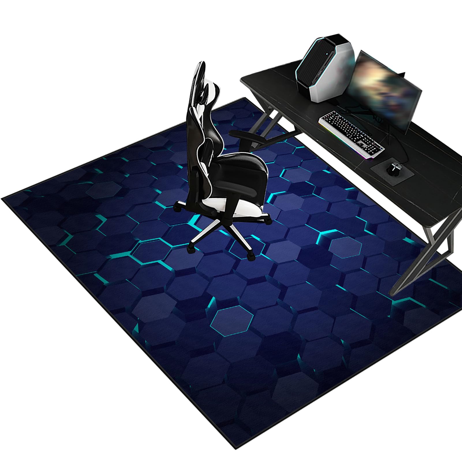 Heavy Duty Office Gaming Chair Mats for Carpeted and Hardwood Floor Desk Chair Mat Carpet Protector Chair Mat for Home and Office Hard-Floor Chair Mats Floor Mat for Office Chair 200 x 300 cm