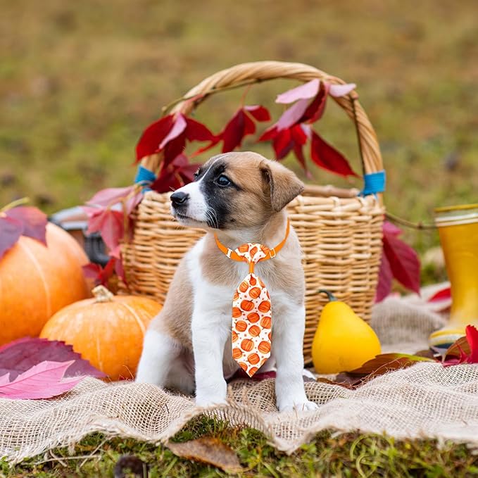 22 Corbatinas para Perros Ajustables, Accesorio de Collar, Mascotas Pequeñas y Medianas, Otoño miniatura 8