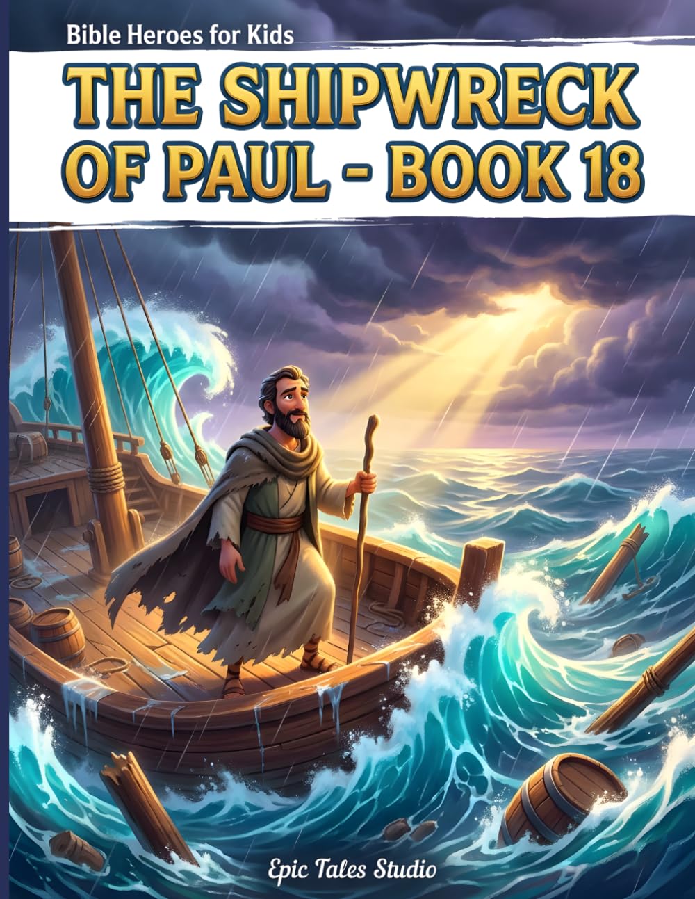 Epic Bible Adventures for Kids: The Shipwreck of Paul – Book 18: A Story of Courage, Faith, and Trusting God in the Storm (Bible Heroes for Kids)