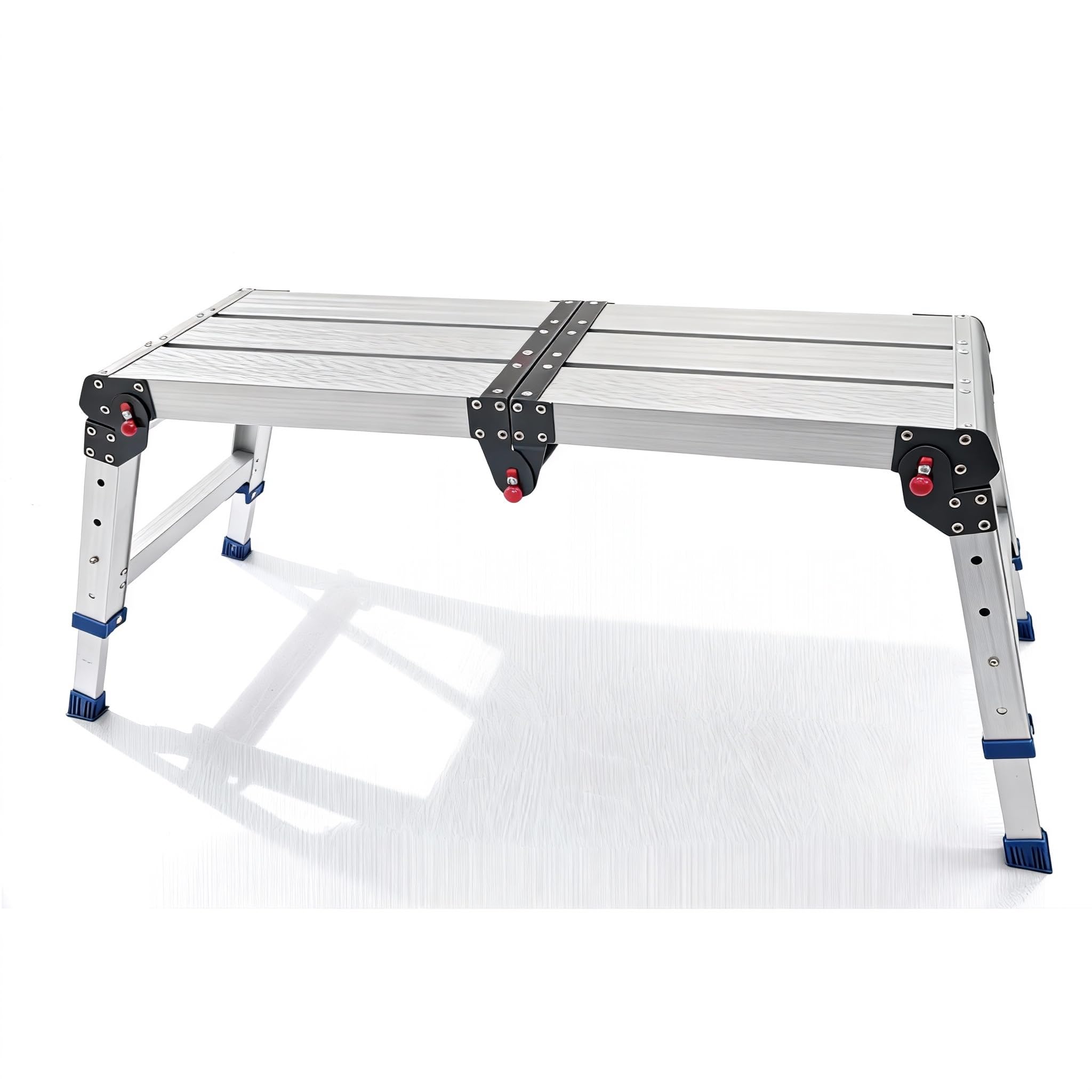 Thirrni Aluminium Folding Work Platform, Up to 360kg for DIY Enthusiasts, Construction Projects, Industrial Use, Step Ladders with Safety Locks