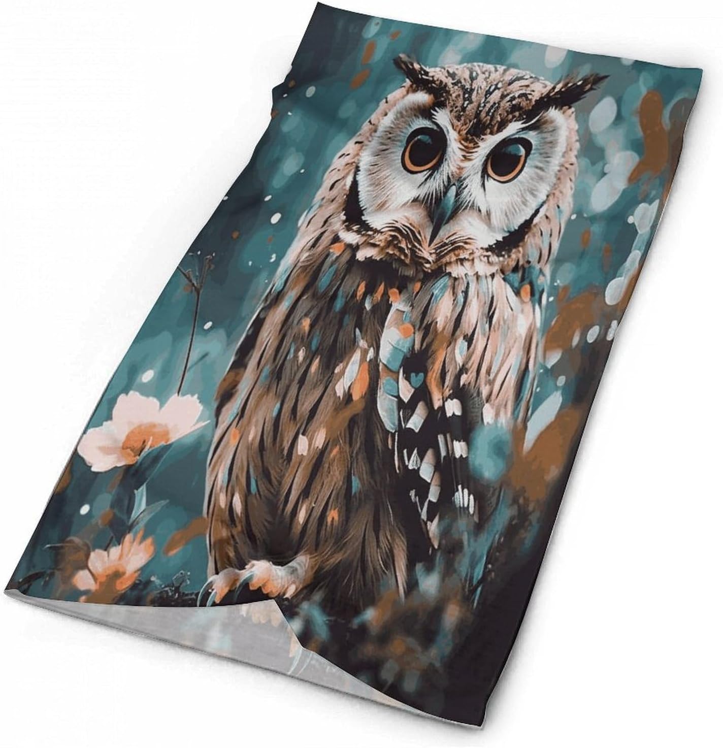 Animal Cute Owl Neck Gaiter,Breathable Face Mask Sun Protection Scarf,Multipurpose Bandana for Men Women Sports Yoga Running