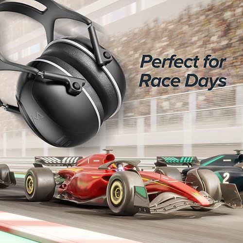 Miniatura 5 de SNR - Orejeras con cancelación de ruido de 35 dB, protección auditiva para cortar, auriculares con cancelación de ruido para adultos para autismo,