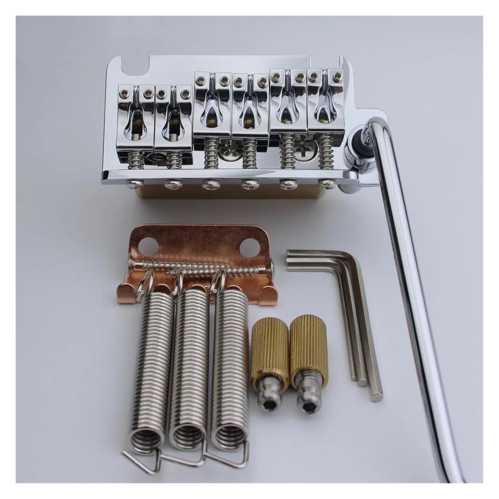 Puente Sin Fijación De Guitarra Con Acción De Cuerdas De 10.8 Mm Con Montura De Trémolo Y Bloque De Latón Puente De Guitarra Profesional(CR)