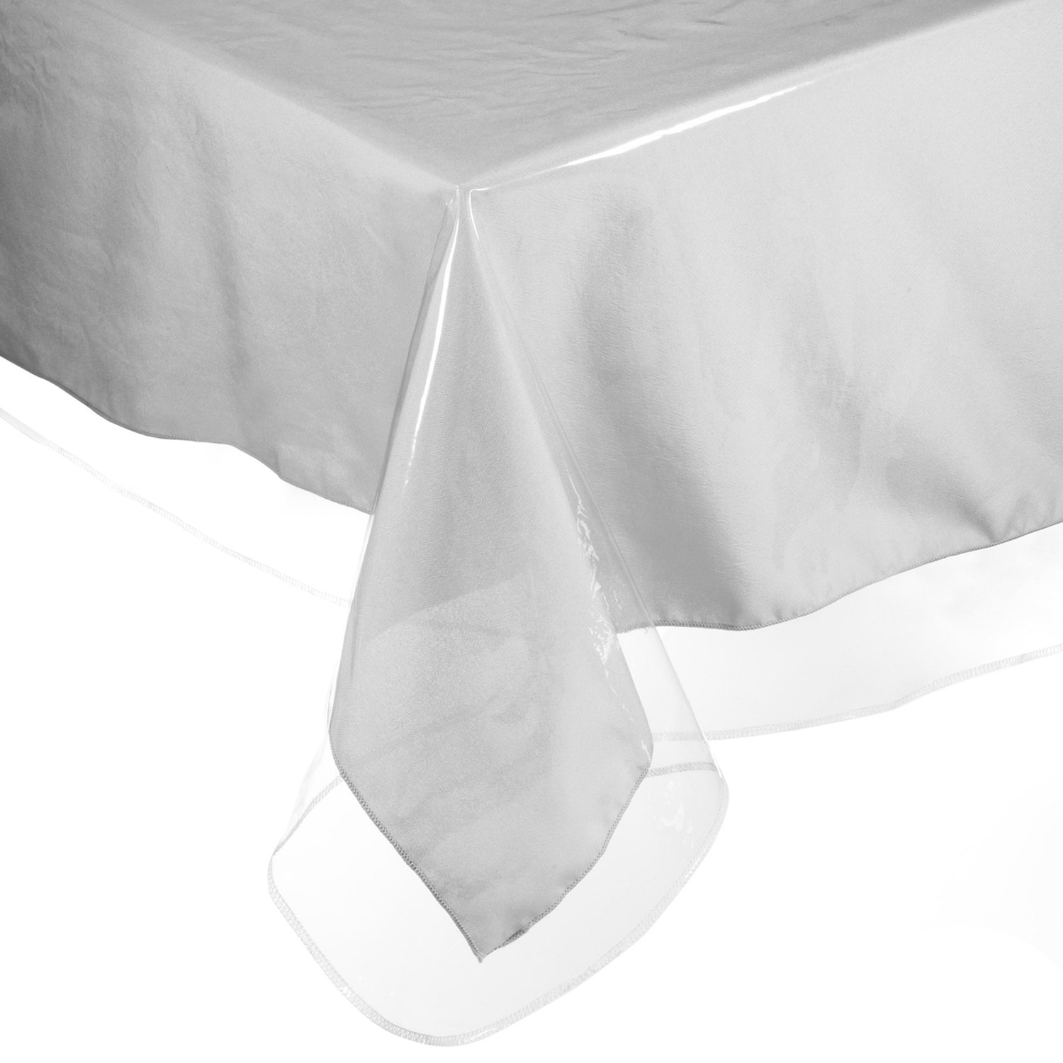 Nappe vinyle imperméable anti-tache 152x274 cm aux bords cousus durables
