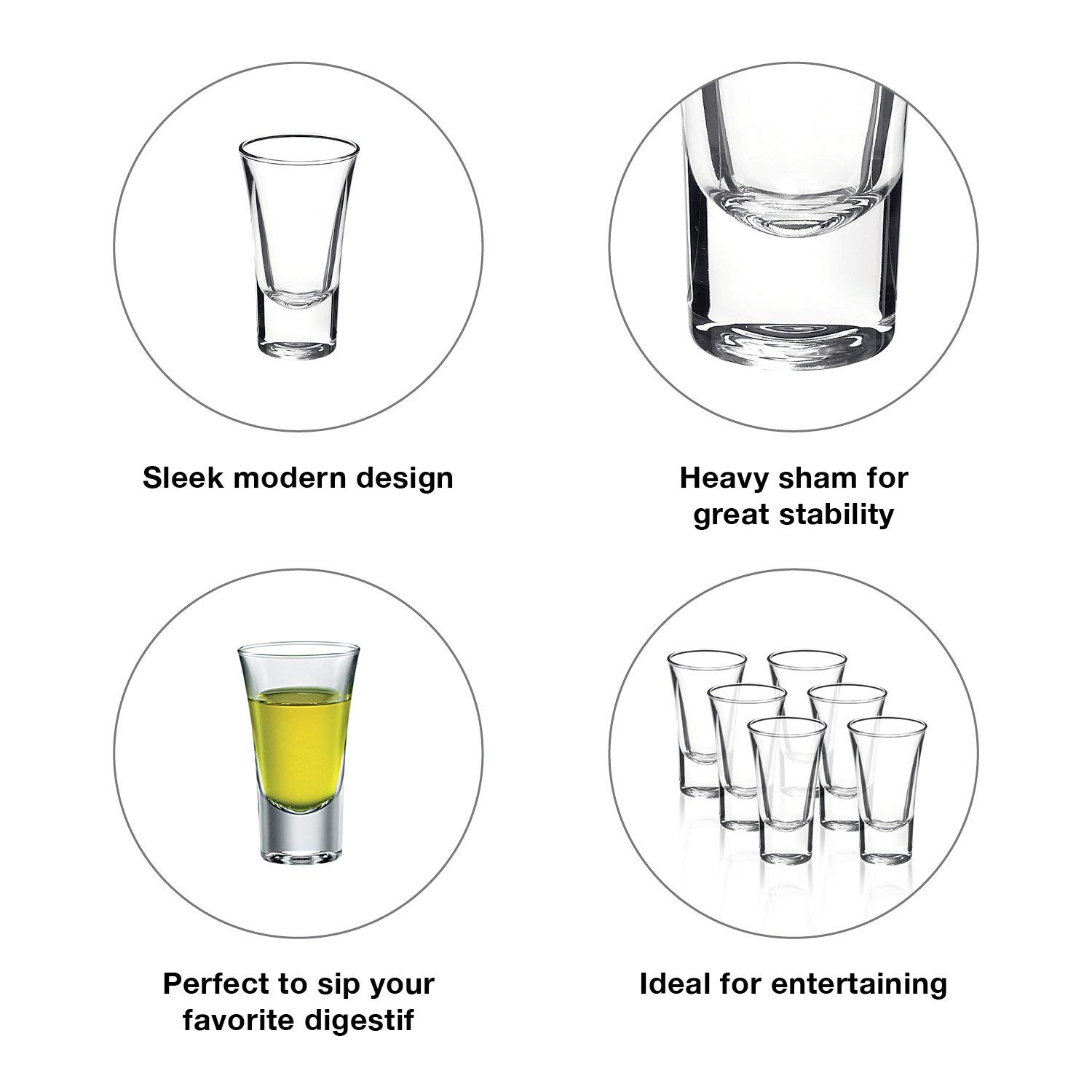 Bormioli Rocco Dublino Shot Glasses - Set of 6 -3