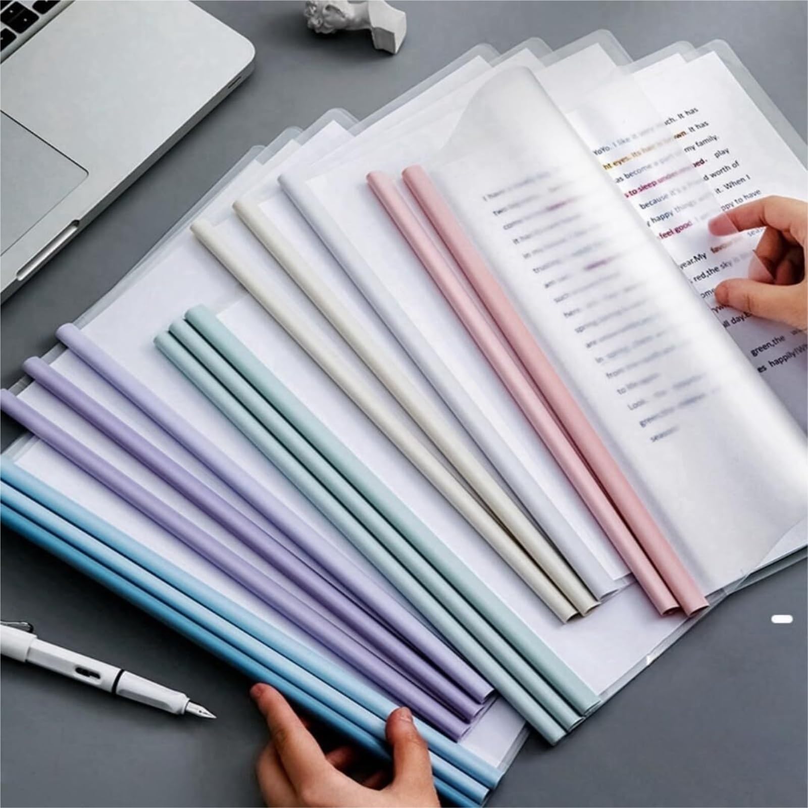 ordner 20er-Packung Durchsichtige Berichtshüllen For A4-/Letter-Papier Mit Schiebeleiste, Transparente Aktenordner For Lebensläufe Und Präsentationen, Organizer-Ordner aktenordner