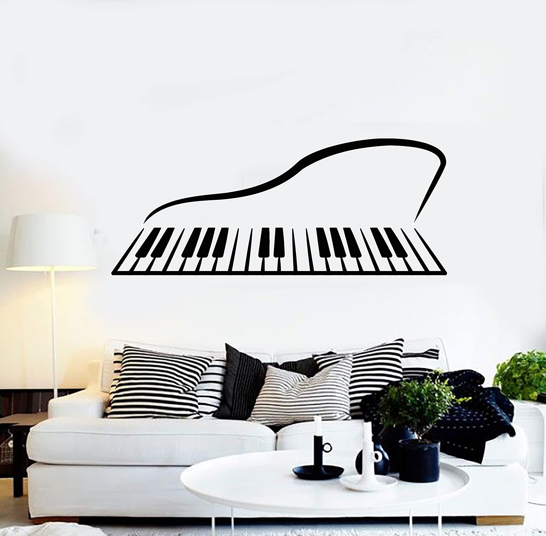 ISEE 360® Piano Music Instrument Wall Sticker for Living Entertainment Boys Girls Bedroom Home Decor Vinyl Decal L X H 85 x 45 Cms (B092ZW2NKB) Amazon Price History, Amazon Price Tracker
