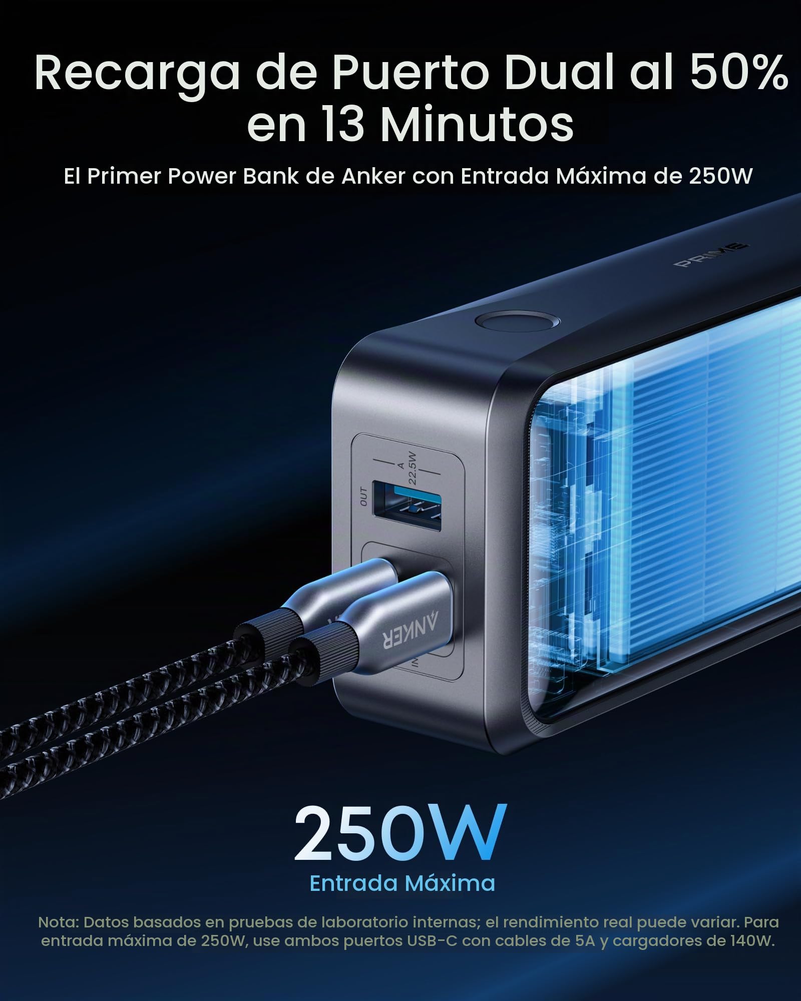 Amazon.com: Anker Prime PowerBank (26K, 300W) Cargador USB C Prime