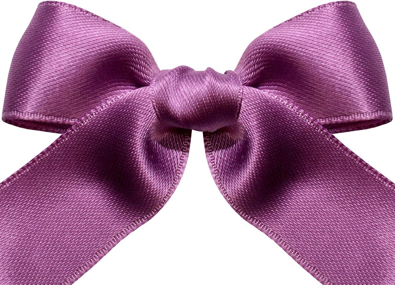 Morex Ribbon DF Swiss Satin Ribbon, Amethyst, 5/8 inch by 27 Yards