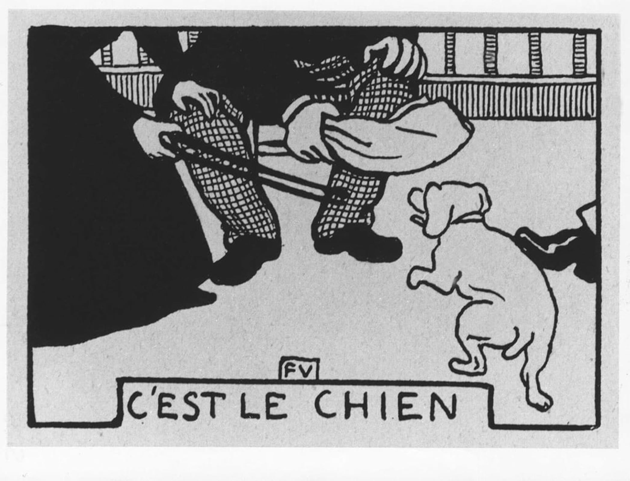RZHRHJES Vintage Picture Wall Picture Painting Print Poster Carrot Hair: c'est le chien Jules Renard illustration by Felix Edouard Vallotton Abstract Wall Art Painting for Office Decor 60x90cm