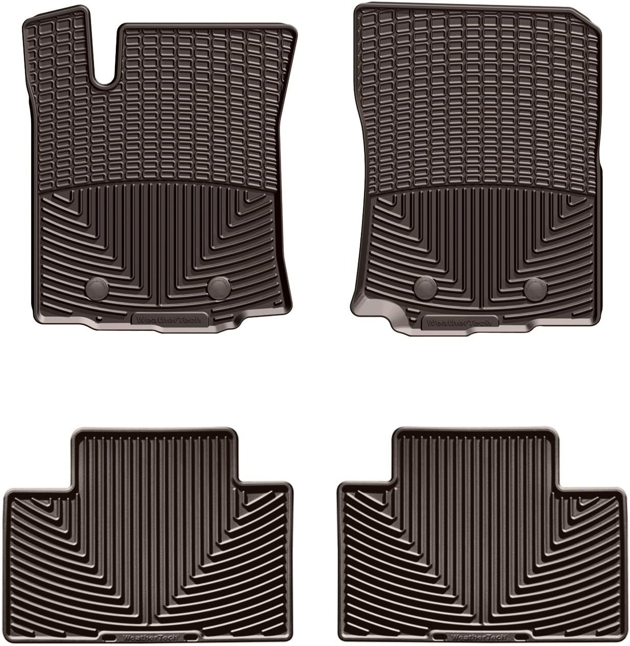WeatherTech All-Weather Floor Mats for Toyota Tacoma 1st & 2nd Row (W378-W136), Black