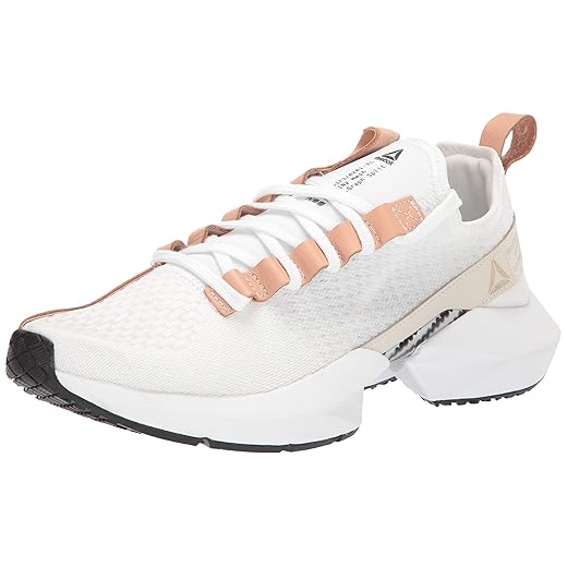 Reebok Men's Sole Fury LUX Running Shoe, White/British tan/Black, 9 M US