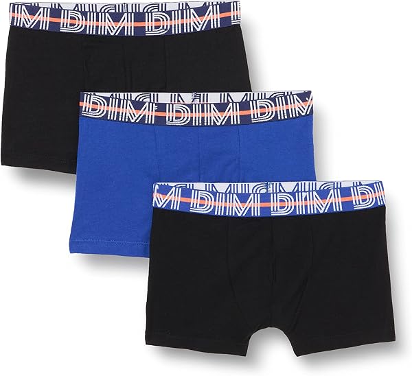 DIM Garçon – Boxer Ecodim Coton Stretch x3 | Ceinture Logo DIM | Confort Extensible | Style Moderne - 5