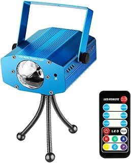 Spriak Discolicht Partylicht Disco Lichteffekte LED Partybeleuchtung - 7 Farben Musikgesteuert Ozean Welle Party Licht Dis...
