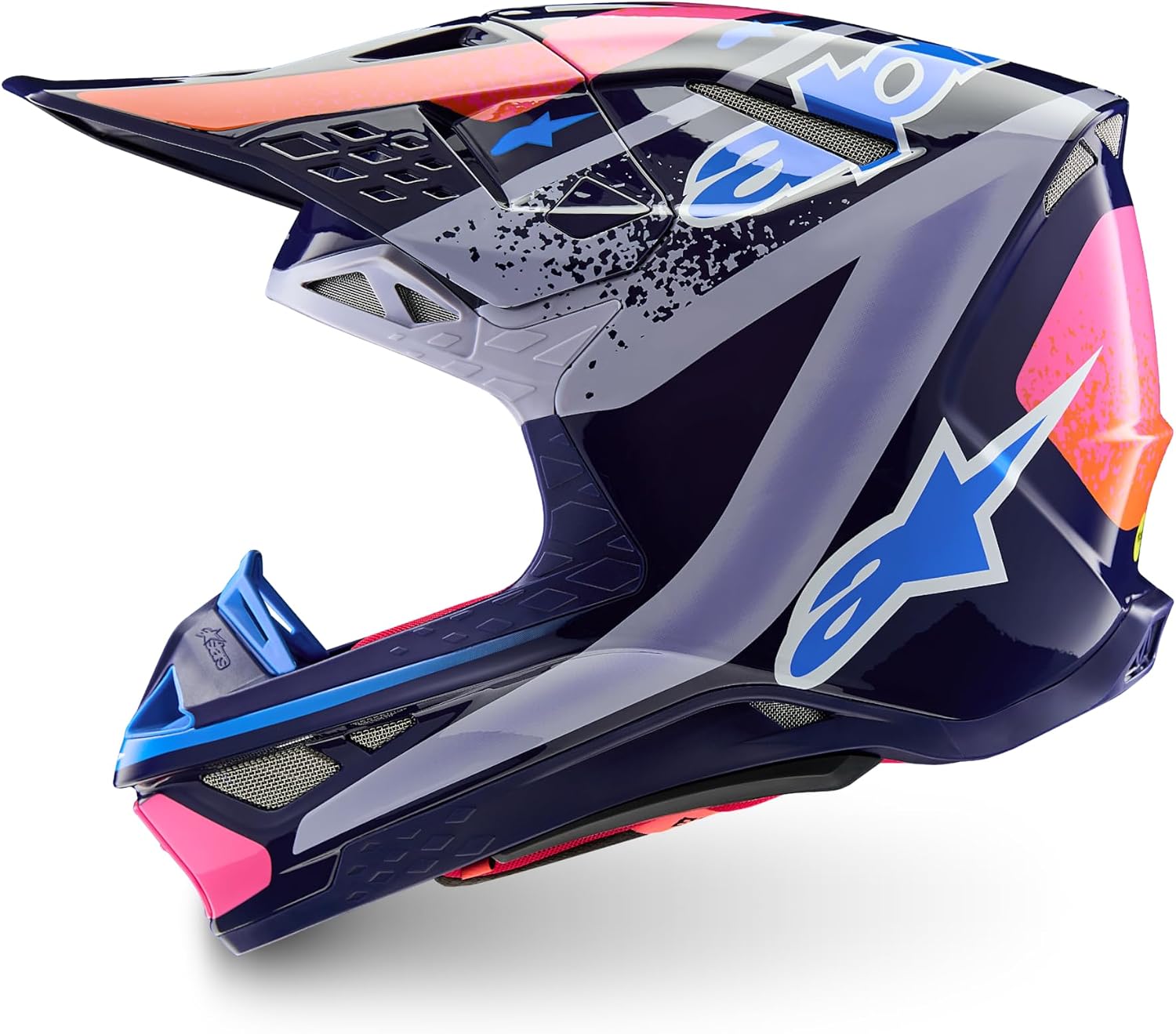 Alpinestars Limited Edition Supertech M10 Records, Men's Motorcycle Motocross Helmet, 3K Carbon Composite Shell, MIPS