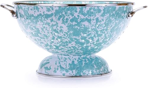 Miniatura 3 de Golden Rabbit Esmalte - Patrón rojo sólido - Colador más grande de 5 cuartos