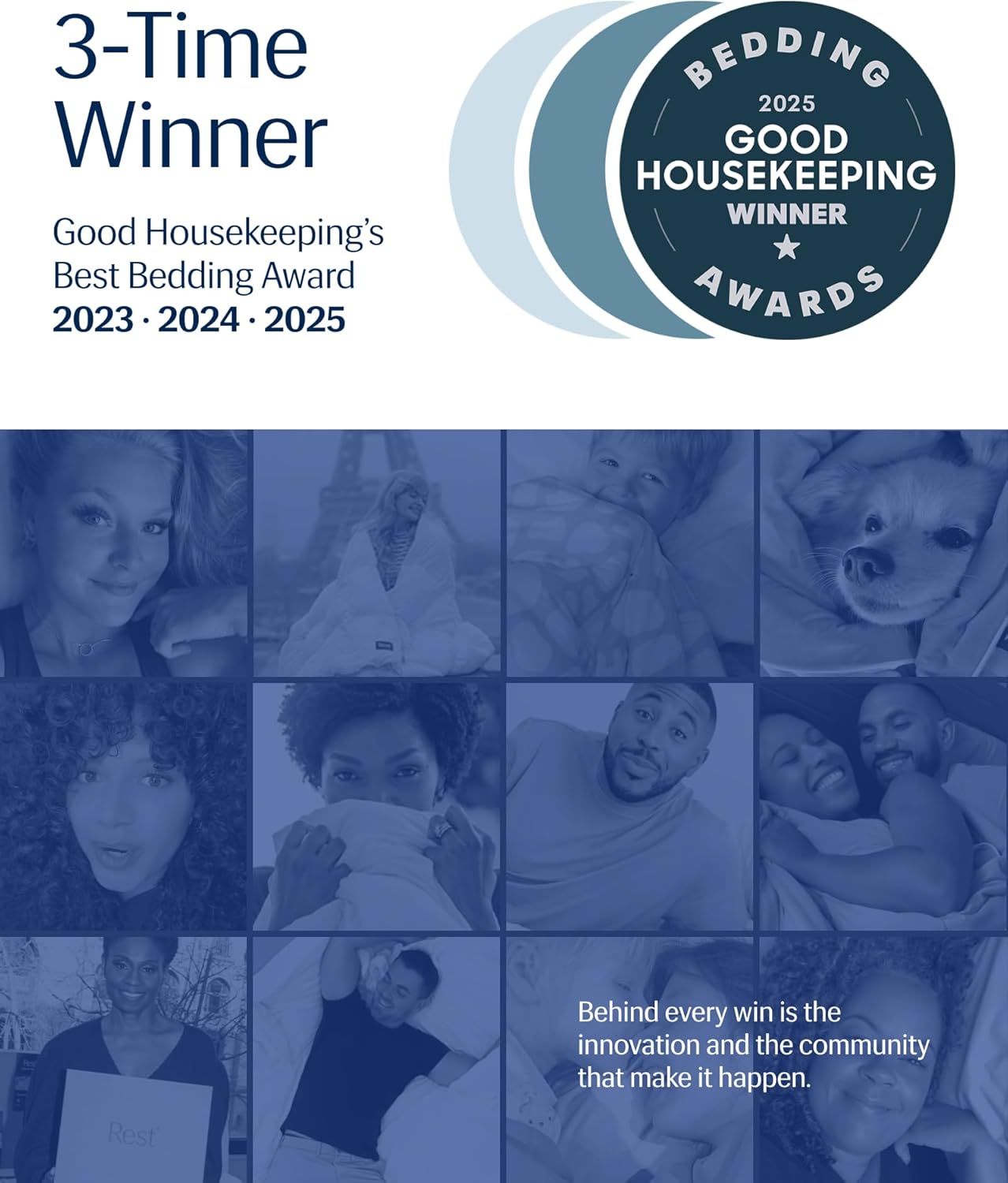 REST® Evercool® Cooling Comforter, King/Cali King, Blanket for Hot Sleepers, All Season Bedding to Keep Cool for Night Sweats, Breathable Lightweight Duvet, 106x90 Inches, Midnight Blue - Image 3