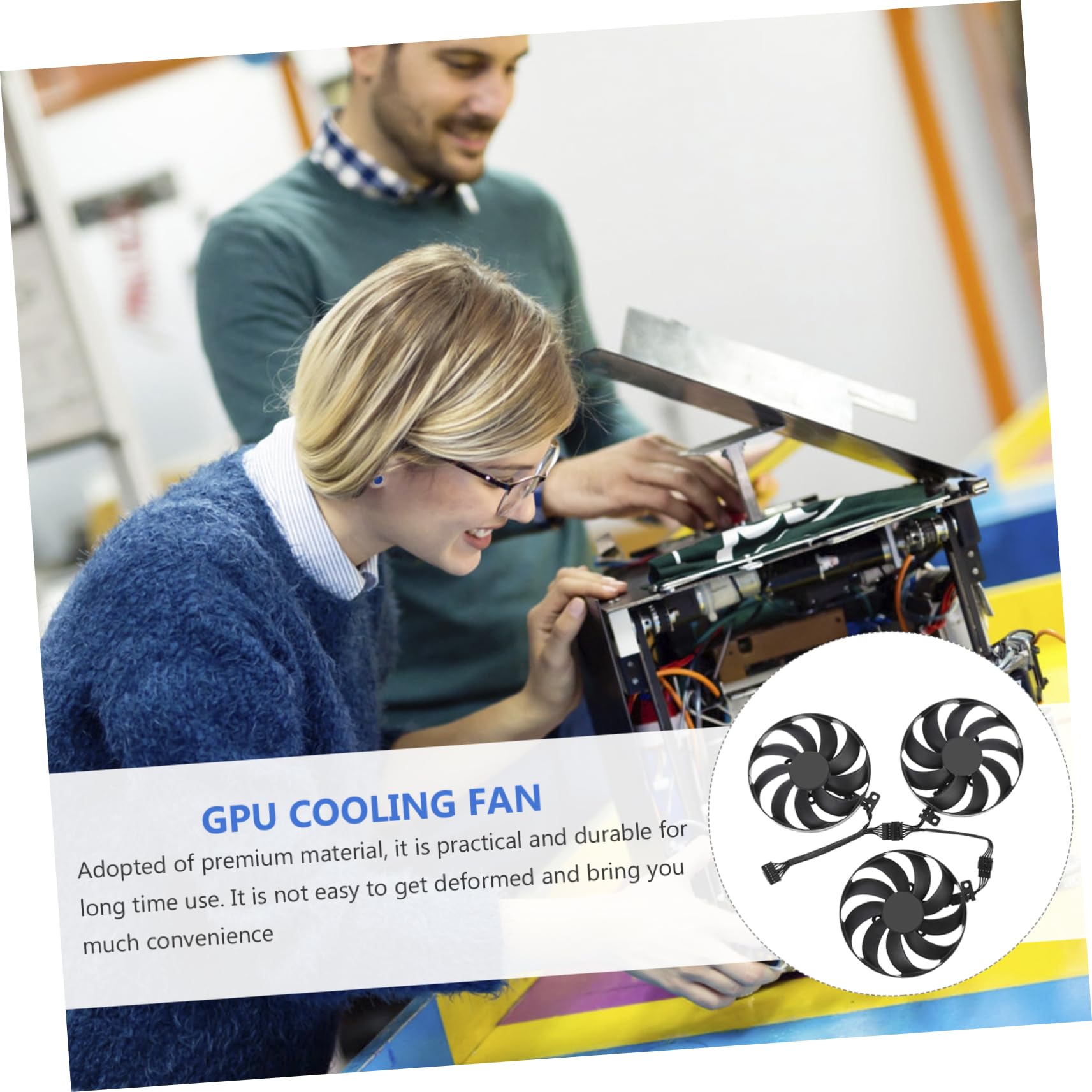 VILLCASE Ventilador de Refrigeración de Tarjeta Gráfica de Enfriador de Gpu Compatible Cfud Ventilador para Tarjetas Gráficas para Computadoras Gpu de Rendimiento