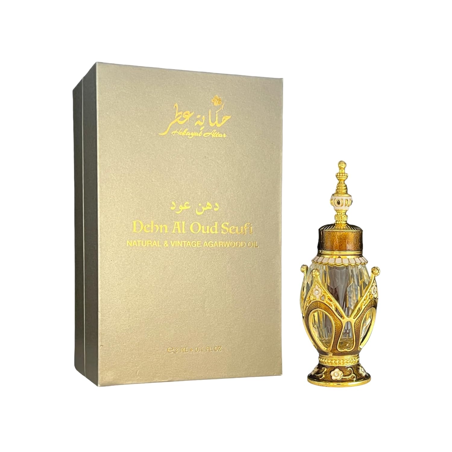 Dehn Al Oud Seufi Natural & Vintage Agarwood Oil 3ml 0.1 fl oz