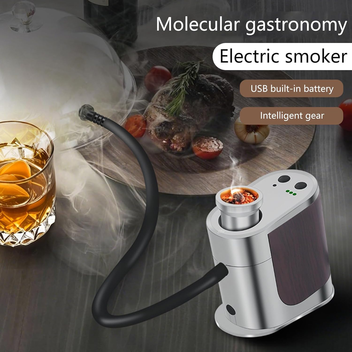 Electric BBQ Cold Smoker for Cheese Salmon and Meats with Easy to Use Design and Multiple Wood Chip Flavor Home Cook Smoker