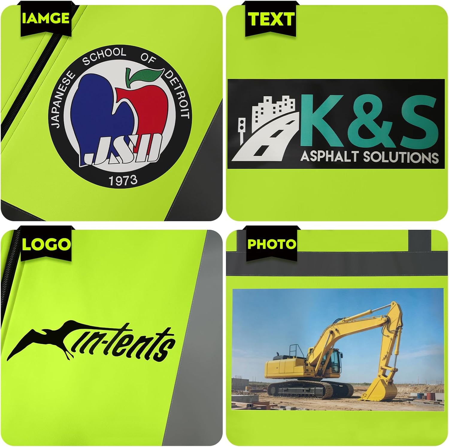 BeautyWill Custom High Visibility Reflective Safety Jacket ANSI Class 3 Safety T Shirts with Pocket