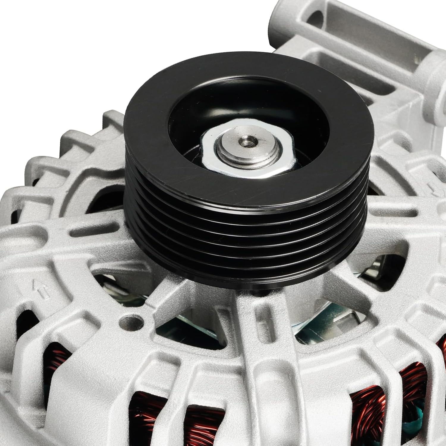 KAX Alternator Fit for Chevy Colorado 07-08 All Model/09-12 2.9L 3.7L, H3 07/08-10 3.7L, H3T 09-10 3.7L, Canyon 07-08 09-12 2.9L 3.7L for 11148N 12V 125Amp CW S6 6-Groove Pulley