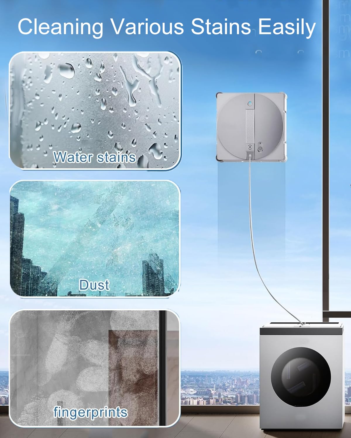 2 Stück W3 Omni Mikrofaser-Reinigungspad mit Halterungen für ECOVACS WINBOT W3 Omni Fensterputzroboter, Fensterputzlappen Ersatzteile, waschbares Reinigungstuch