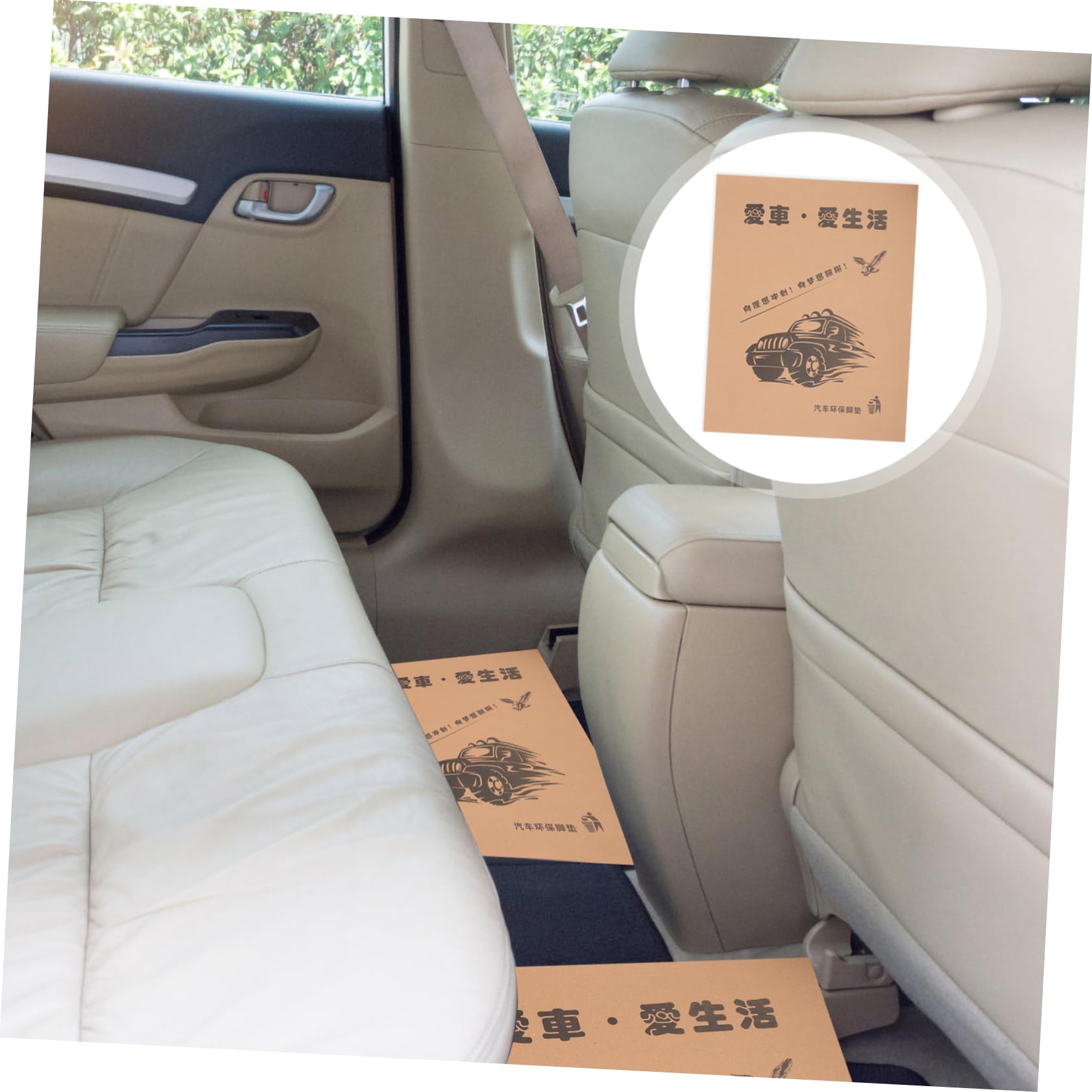 Tapis de Sol Automobiles Jetables pour Voiture, Lot de 50 en Papier