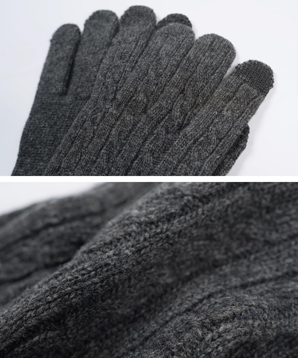 [フィークス] ポロラルフローレンCLASSIC CABLE メンズ 手袋 グローブ おしゃれ かわいい 防寒 あったか プレゼント