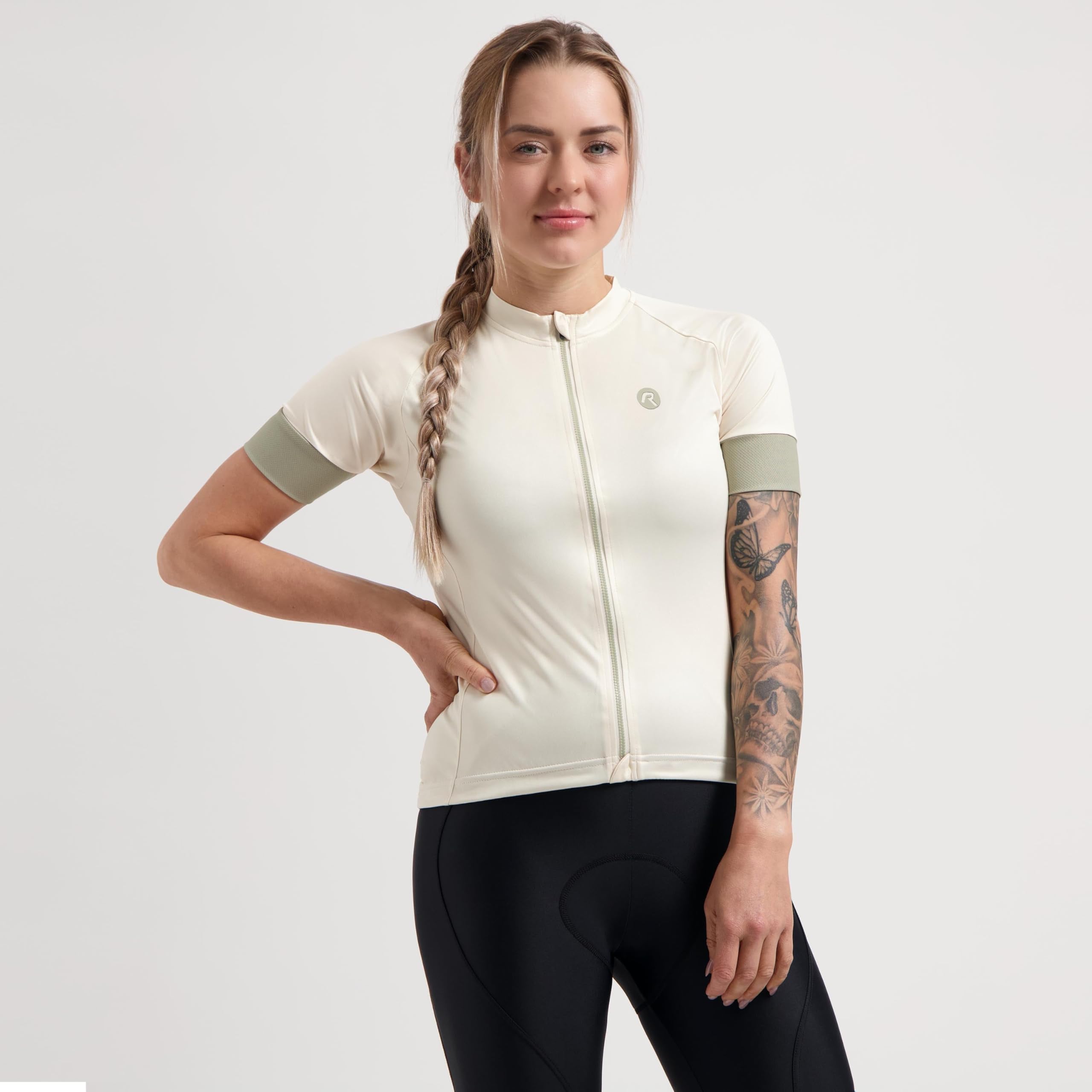 Rogelli Maglia da Ciclismo da Donna a Maniche Corte, Traspirante e ad Asciugatura Rapida, Maglia Estiva per Bici da Corsa e Tempo Libero - Modesta