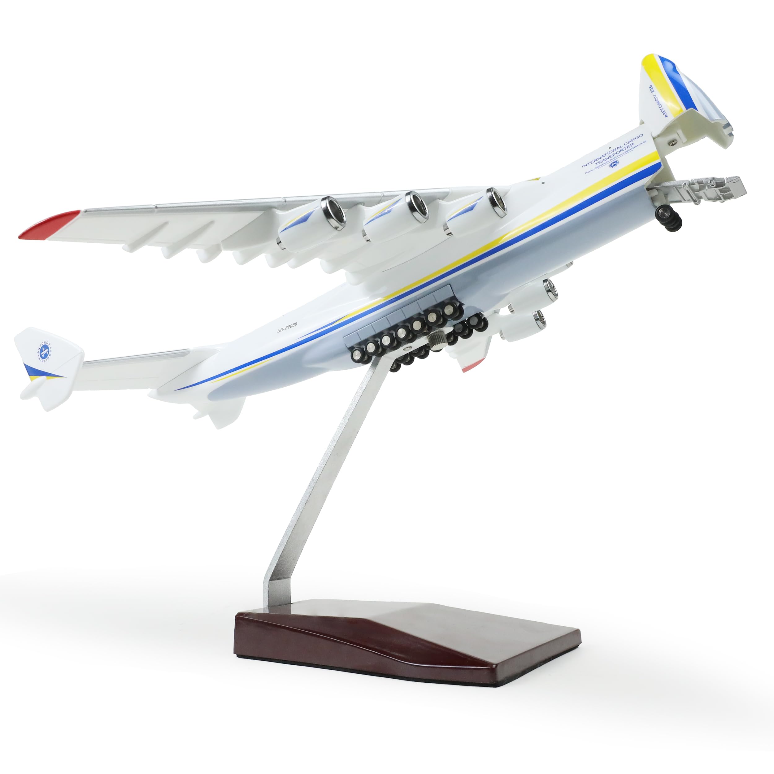 QIYUMOKE 1:280 An-225 Airplane Model with Stand, Cargo Door Opens