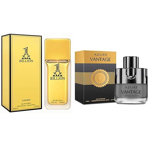 META-BOSEM Set de regalo de perfume para hombre, EDP, paquete de 2 (3.4 oz  3.4 fl oz cada uno), 1 BILLON, Vantage Limited, Warm Spicy & Aromatic