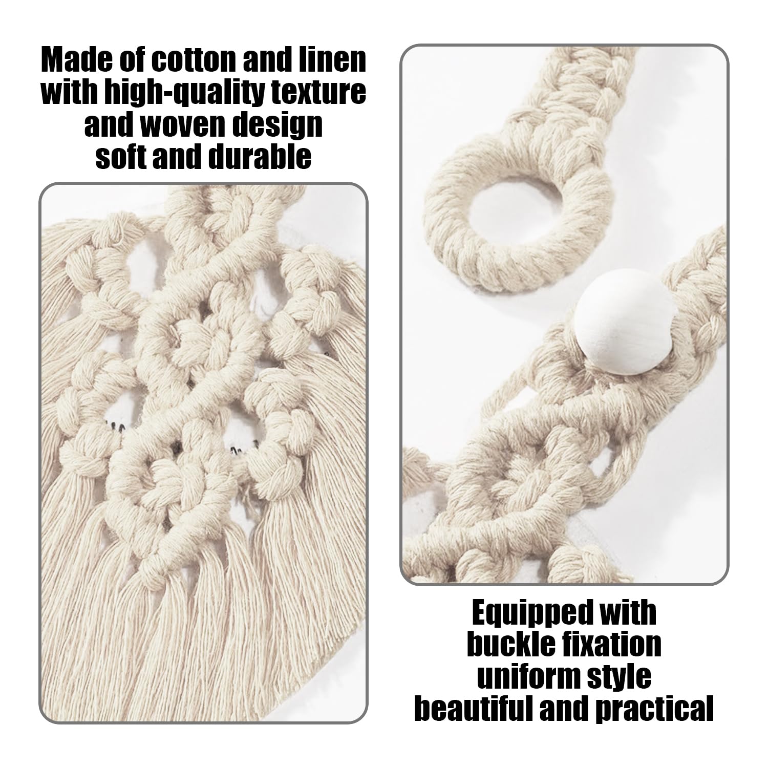 Pack Of 4 Curtain Ties, Curtain Holders, Door Curtain Ties, Curtain Ties Without Drilling, Curtain Cords, Curtain Holders - Image 3