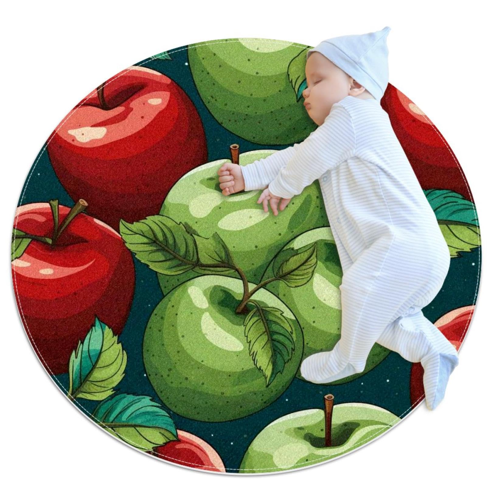Paillasson pour canapé et salon rond de 1m lavable et ultra résistant