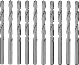 MTX Broca para Metal 1/16" (≈1,6 mm) HSS Aço Rápido Polida – Haste Cilíndrica Universal, Kit com 10 Peças