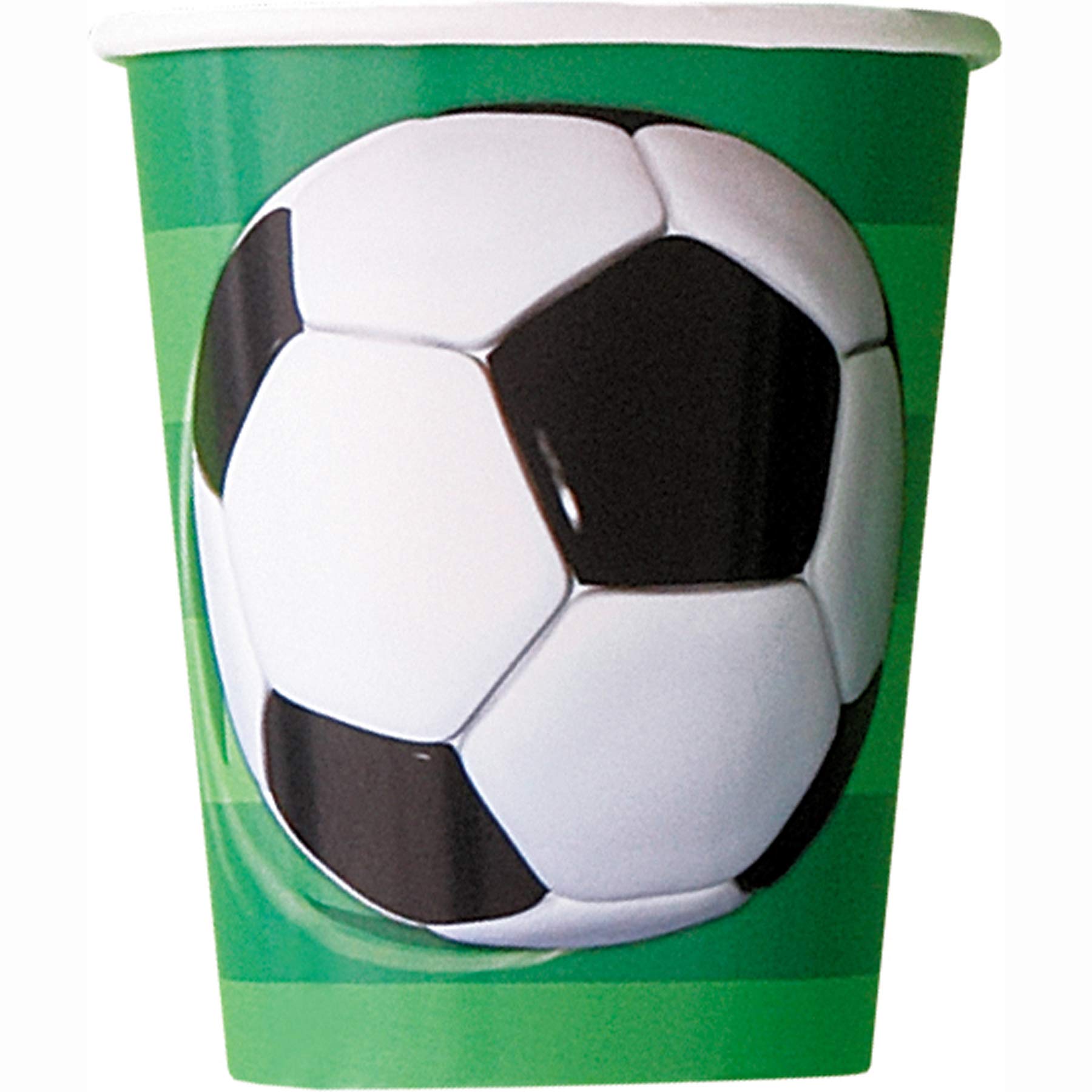Unique Party Paper Cups, Football Party, 266Ml, 8 Pack