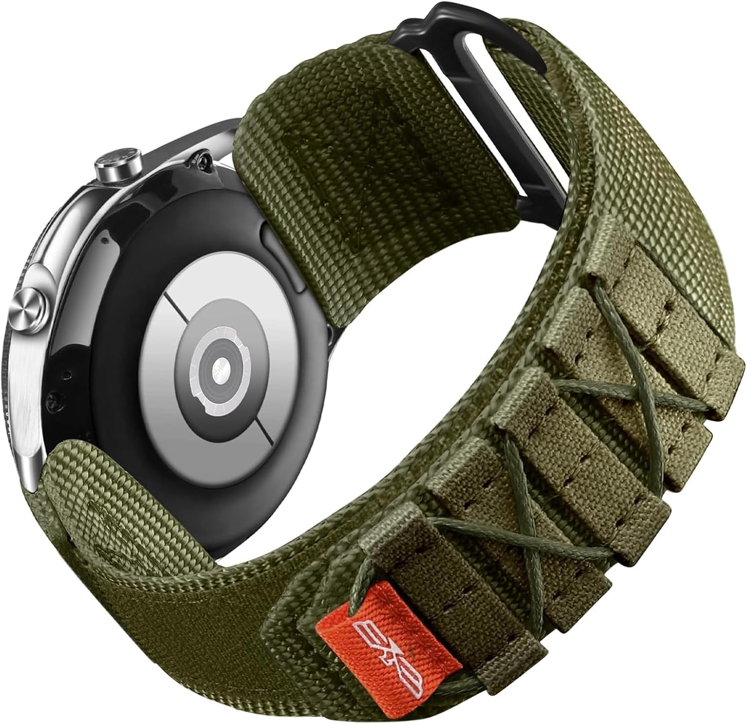 Bandletic 22mm Bands Compatible with Samsung Galaxy Watch 3 45mm/Galaxy Watch 46mm SM-R800/Gear S3 Frontier/Classic, Military Rugged Nylon Sport Strap