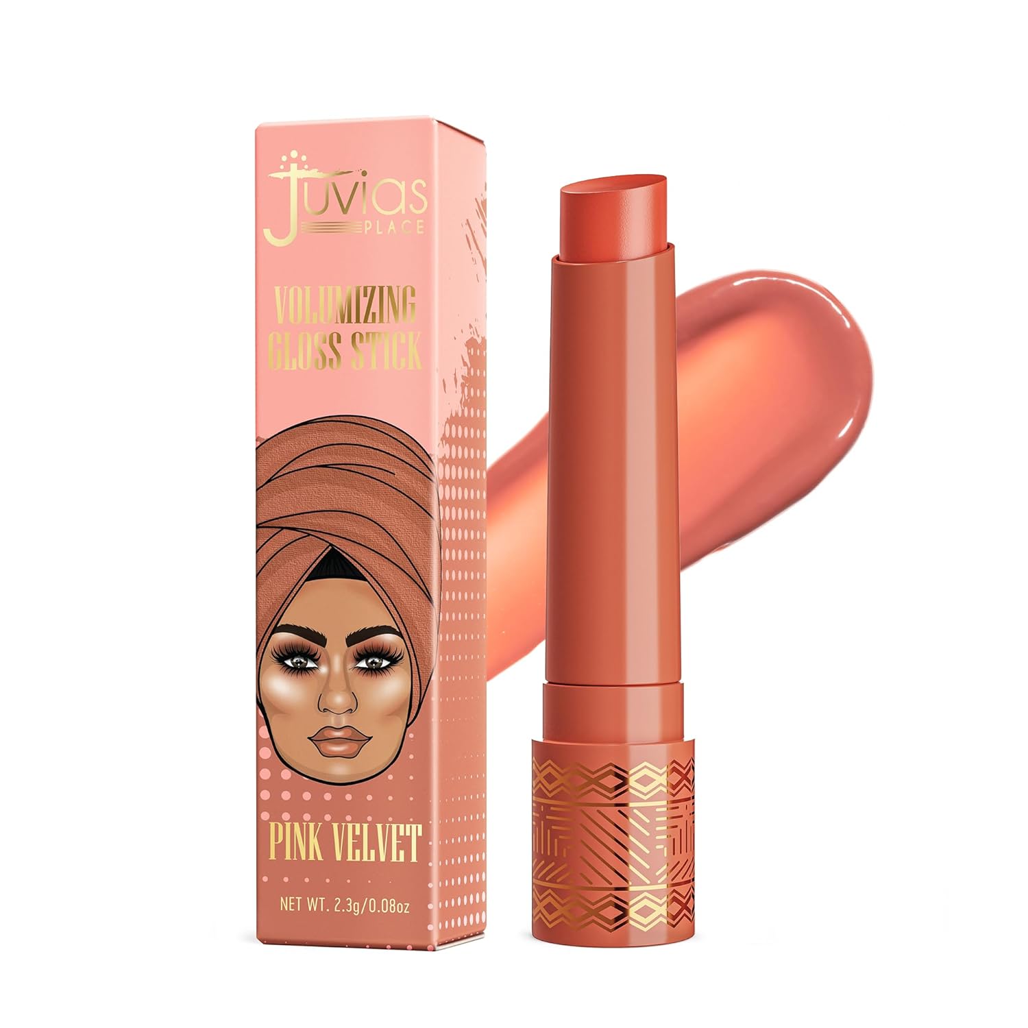 Juvia’s Place Volumizing Gloss Sticks, Pink Velvet – Shiny Luscious Lips with Nourshing Hydration, Plumping, Lip Plumper, Plumping Lip Balm, Hydrating Lip Gloss