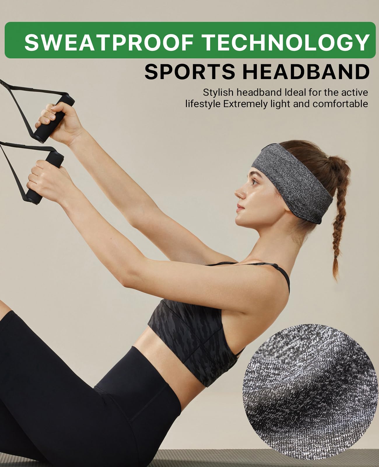 Fulext Cuffie per dormire Bluetooth, morbide ed elastiche, comode, con fascia Bluetooth, per uomini, donne, adolescenti, Natale, festa della mamma, compleanno - Vista 7